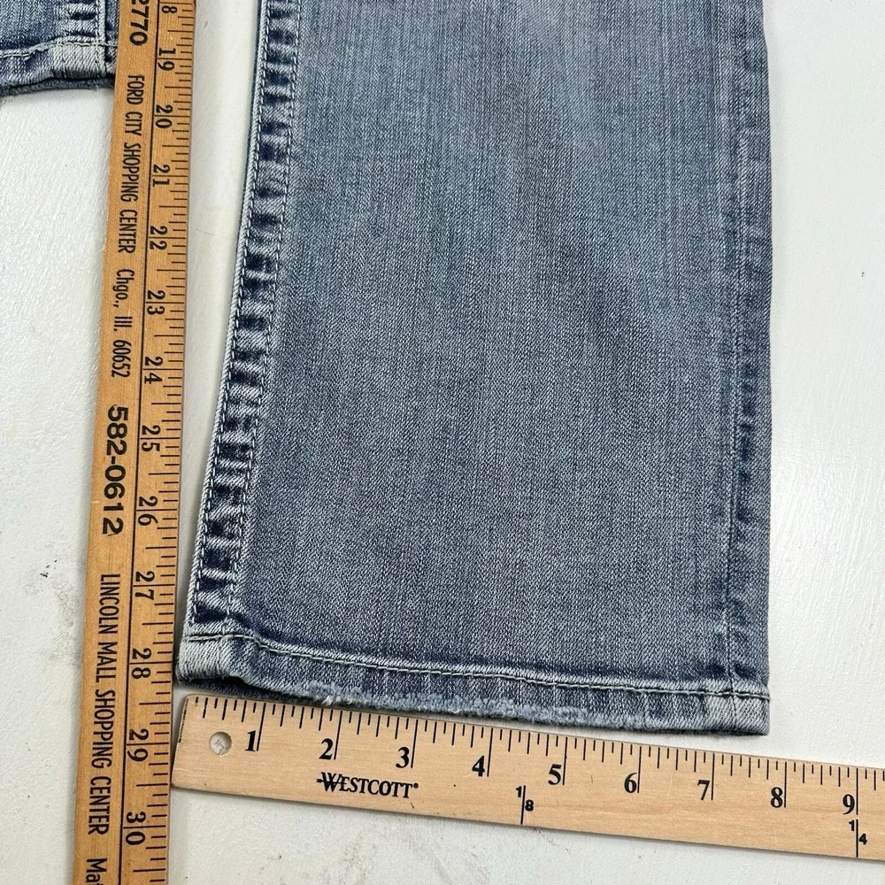 Silver Women's Sam Boyfriend Distressed Jeans 34x28 Blue Stretch Light‎ Wash